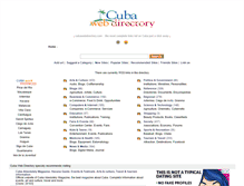 Tablet Screenshot of cubawebdirectory.com